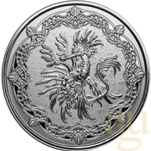 Markenware 1 Unze Silbermünze Samoa Seedrache 2022