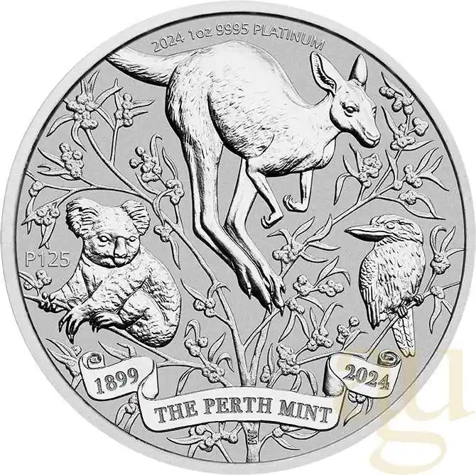 1 Unze Platinmünze Australien 125 Jahre Perth Mint 2024 Top-Preis