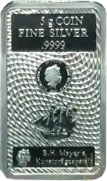 5 Gramm Silber Cook Islands Münzbarren 2021 Billig