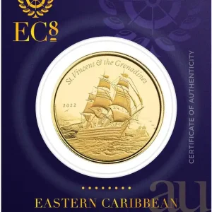 Heißes Angebot 1 Unze Goldmünze EC8 St. Vincent & The Grenadines - Warship 2022