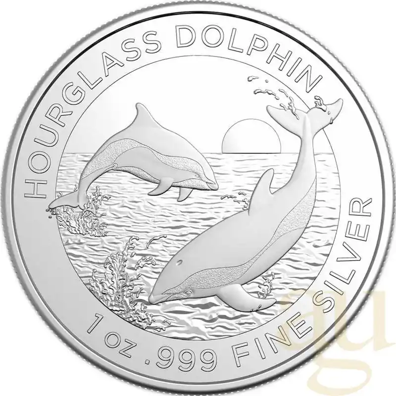 1 Unze Silbermünze Australien Hourglass Delfin 2024 Direktkauf