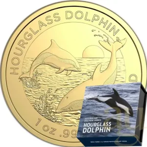 Im Trend 1 Unze Goldmünze Australien Hourglass Delfin 2024