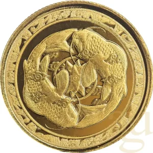 1/10 Unze Goldmünze Fiji Koi Fish 2023 Super-Preis