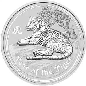 1/2 Kilogramm Silbermünze Australien Lunar II Tiger 2010 Garantierte Lieferung