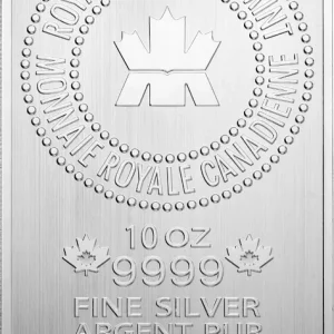 10 Unzen Silberbarren Royal Canadian Mint Zertifiziert