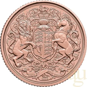 Ausverkauf 1 Pfund Goldmünze Memorial Sovereign King Charles 2022