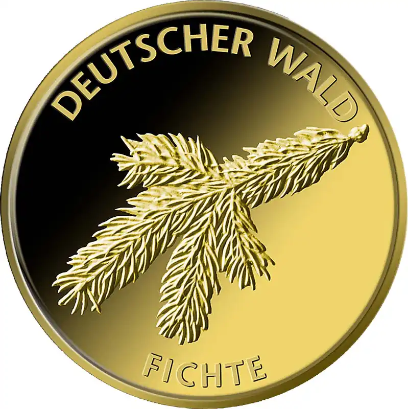 20 Euro Goldmünze Deutscher Wald - Fichte 2012 (J) Aktuell