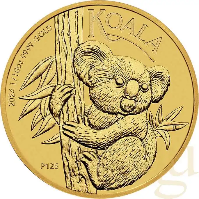Geprüft 1/10 Unze Goldmünze Australien Koala 2024