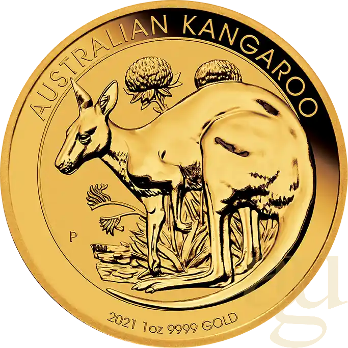 1 Unze Goldmünze Australien Känguru 2021 Expressversand