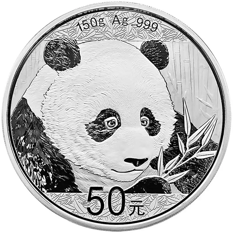 Zertifiziert 150 Gramm Silbermünze China Panda 2018 proof