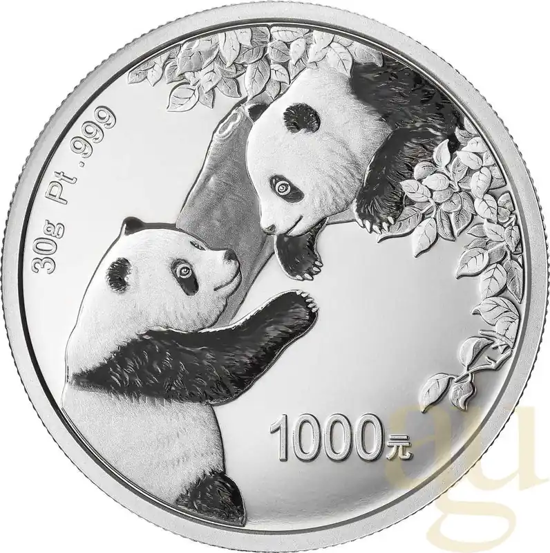 Finale Aktion 30 Gramm Platinmünze China Panda 2023 proof