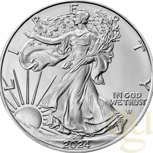 1 Unze Silbermünze American Eagle 2024 Echt
