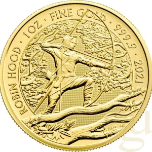 Aktuell 1 Unze Goldmünze Myths and Legends - Robin Hood 2021