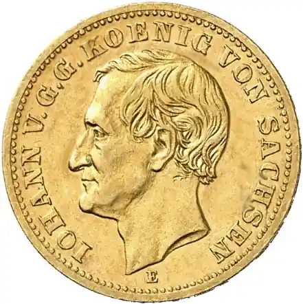 Limited Edition 10 Mark Goldmünze Johann König von Sachsen