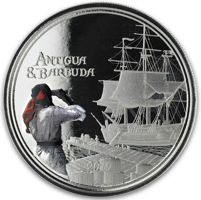1 Unze Silbermünze EC8 Antigua & Barbuda - Rum Runner 2019 - coloriert Beliebt