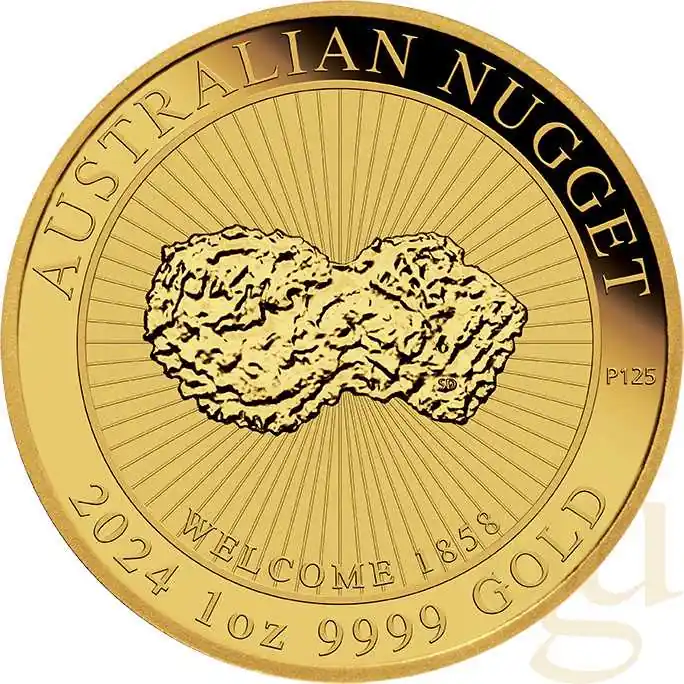 Weltweiter Versand 1 Unze Goldmünze Australien Nugget - Welcome Nugget 2024