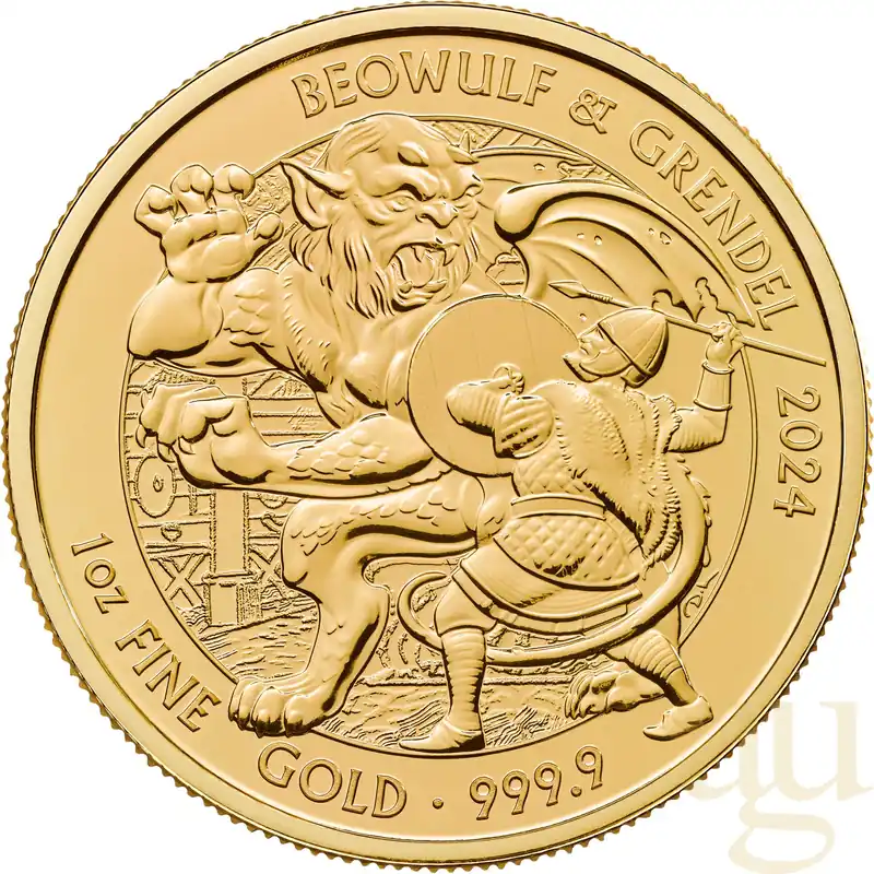 Beliebt 1 Unze Goldmünze Myths and Legends - Beowulf 2024