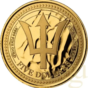 1 Unze Goldmünze Barbados Trident 2024 Top-Preis