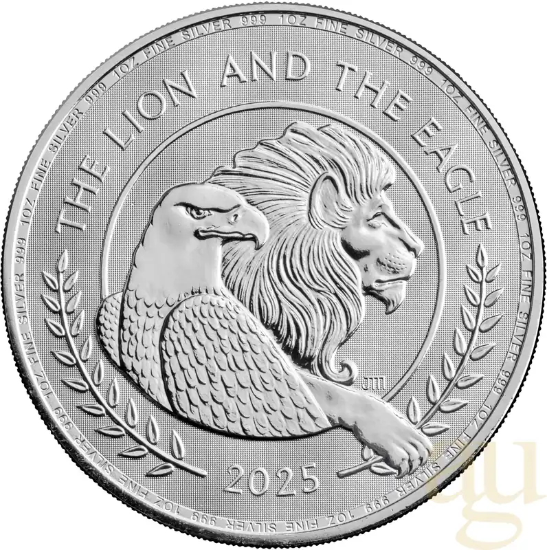 1 Unze Silbermünze British Lion und American Eagle 2025 Direktkauf