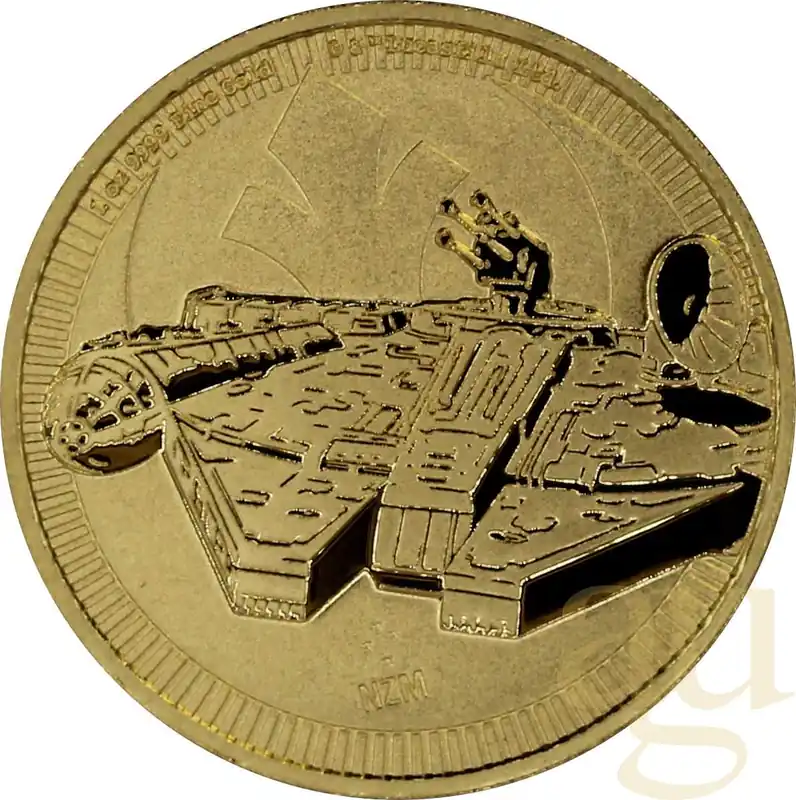 Rabatt 1 Unze Goldmünze Niue Star Wars - Millennium Falcon 2021