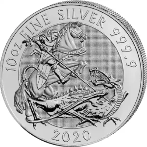10 Unzen Silbermünze Großbritannien Valiant 2020 Hochwertig
