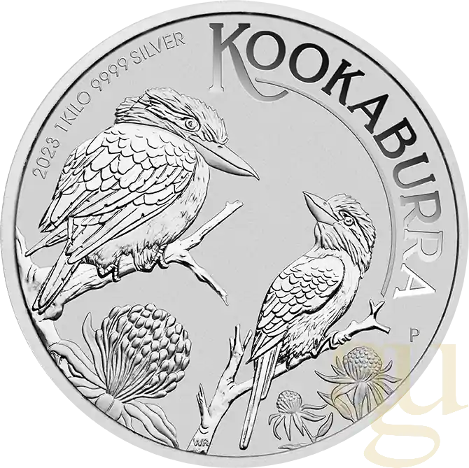 Weltweiter Versand 1 Kilogramm Silbermünze Australien Kookaburra 2023