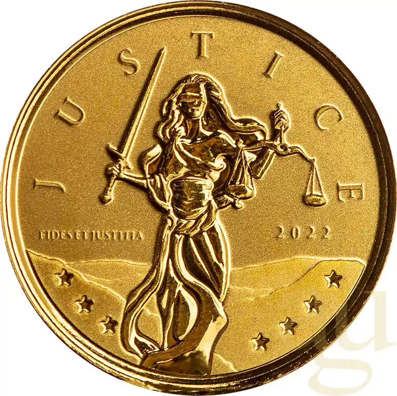 Im Trend 1/10 Unze Goldmünze Gibraltar Lady Justice 2022