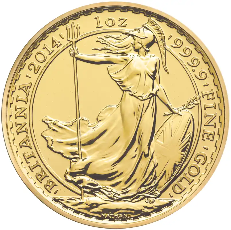 Expressversand 1 Unze Goldmünze Britannia 2014