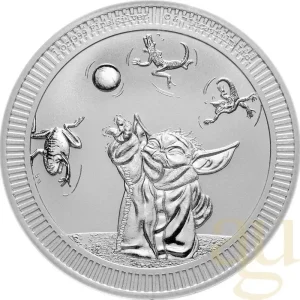 1 Unze Silbermünze Niue Star Wars - Grogu "Baby Yoda" 2024 Highlight