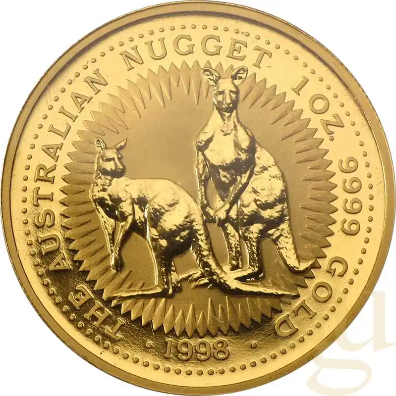1 Unze Goldmünze Australien Känguru 1998 Bestpreis
