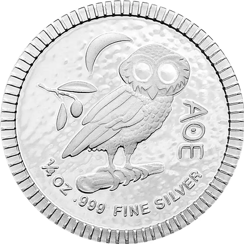 1/4 Unze Silbermünze Niue Eule von Athen Bestpreis