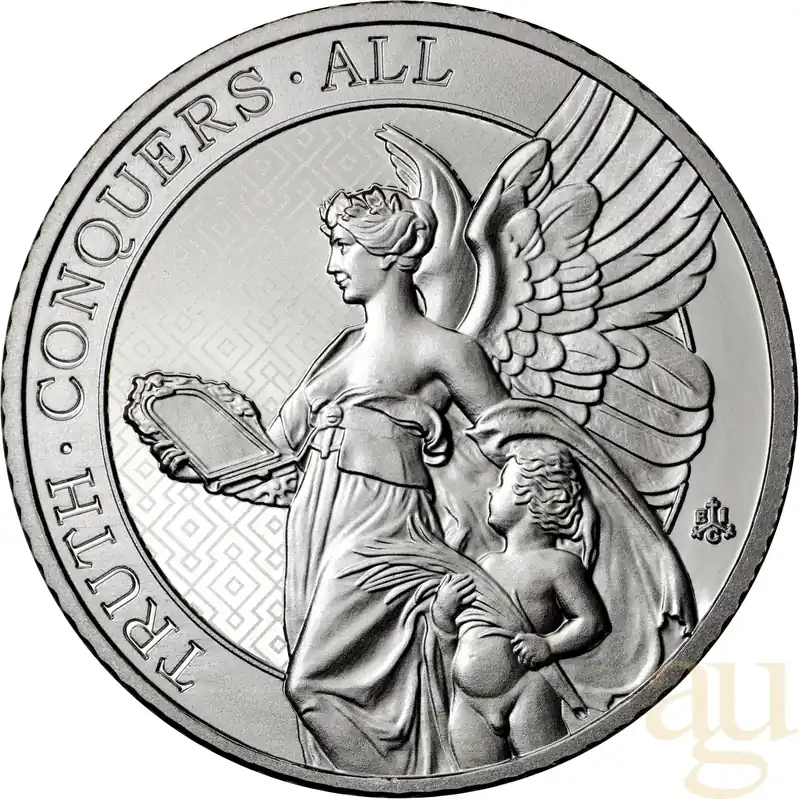 Nur Heute 1 Unze Platinmünze St. Helena - The Queen´s Virtues - Truth 2022
