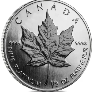 1/2 Unze Platinmünze Maple Leaf Im Trend