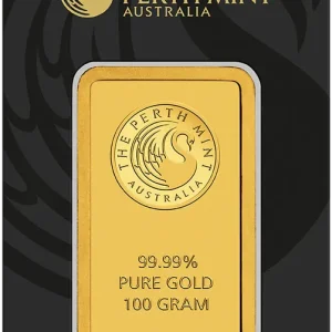 Jetzt Bestellen 100 Gramm Goldbarren Perth Mint - Känguru
