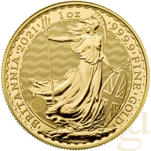 Billig 1 Unze Goldmünze Britannia 2021