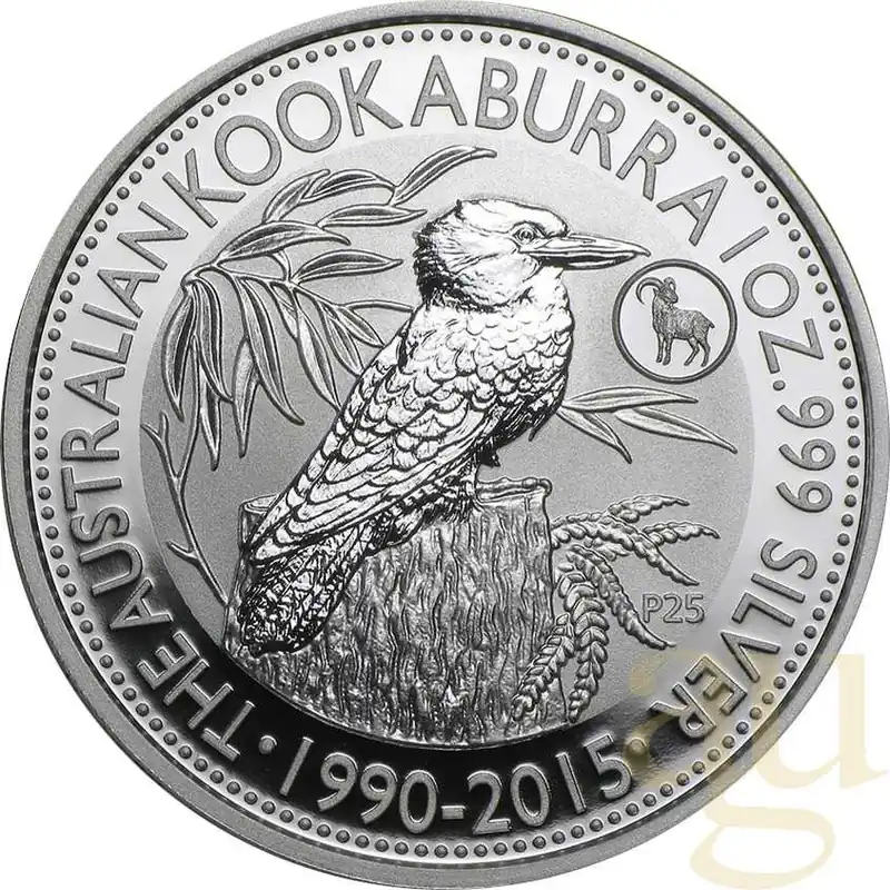 1 Unze Silbermünze Australien Kookaburra 2015 - Privy Mark Ziege Jetzt Zugreifen