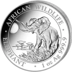Hochwertig 1 Unze Silbermünze Somalia Elefant 2016