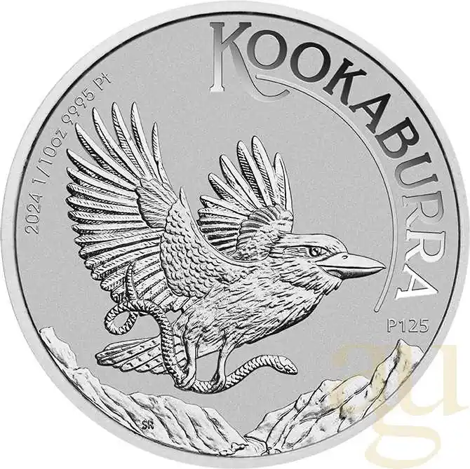 1/10 Unze Platinmünze Australien Kookaburra 2024 Schneller Versand