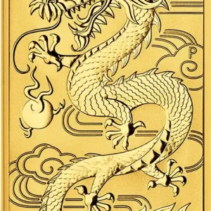 Angebot 1 Unze Goldmünze Perth Mint - Rectangular Dragon 2018