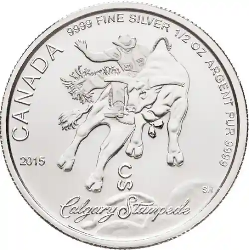 1/2 Unze Silbermünze Kanada Calgary Stampede 2015 Preisreduziert