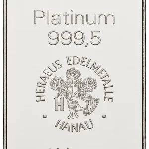 31,1 Gramm Platinbarren Heraeus Sofort Bestellen