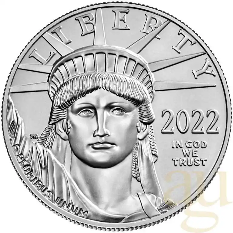 1 Unze Platinmünze American Eagle 2022 Zertifiziert
