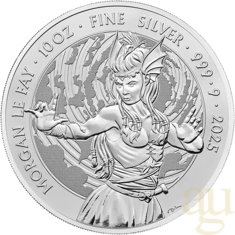 Letzte Chance 10 Unzen Silbermünze Myths and Legends - Morgan Le Fay 2025