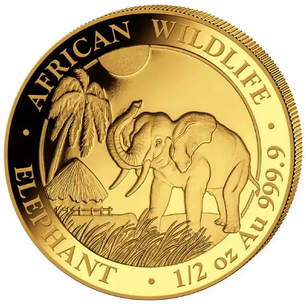 1/2 Unze Goldmünze Somalia Elefant 2017 Sofort Bestellen