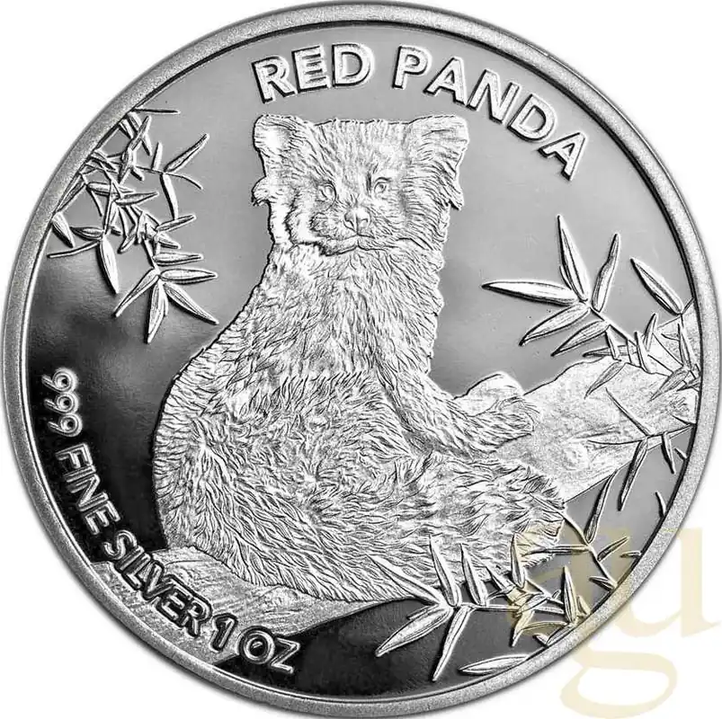 Heißes Angebot 1 Unze Silbermünze Republic of Tschad - Red Panda 2024