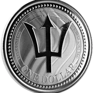 1 Unze Silbermünze Barbados Trident 2017 Markenware