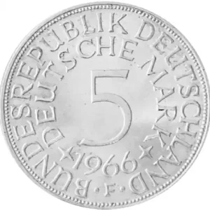 Bestpreis 5 DM Kursmünzen BRD 625er Silber (1951-1974)