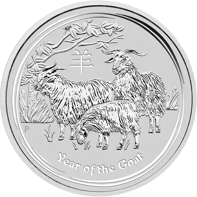 1 Kilogramm Silbermünze Australien Lunar II Ziege 2015 Mega-Angebot