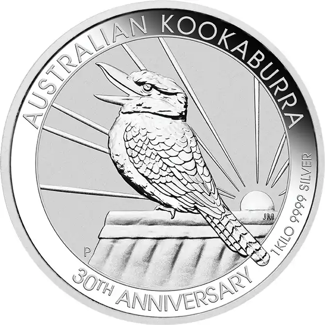 1 Kilogramm Silbermünze Australien Kookaburra 2020 Highlight