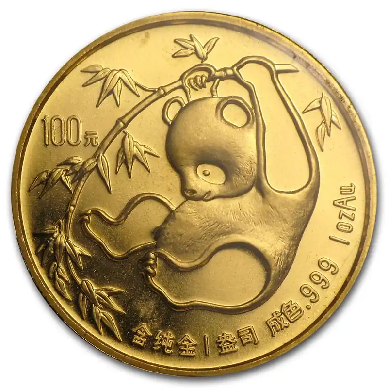 Letzte Chance 1 Unze Goldmünze China Panda 1985